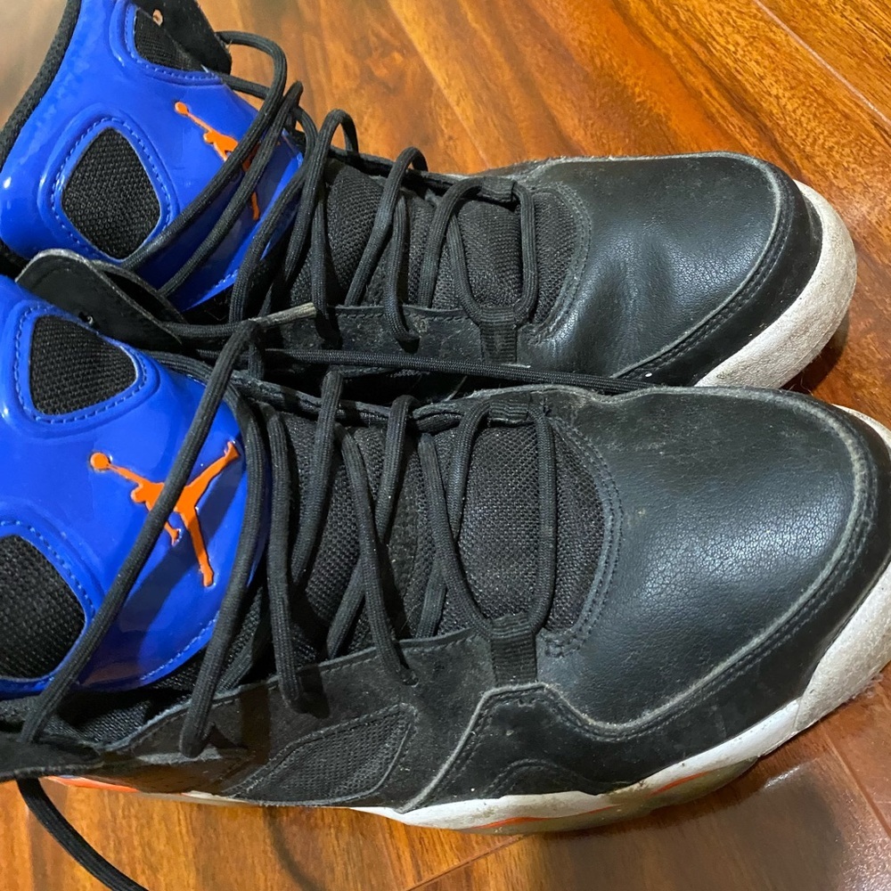 Nike Air Jordan Knick 91 Men’s Shoes Black and Blue High-Top Sneakers size 9.5” - Picture 6 of 11